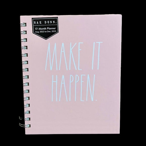 Rae Dunn Other - 🆕 Rae Dunn MAKE IT HAPPEN Planner 2023 Pink